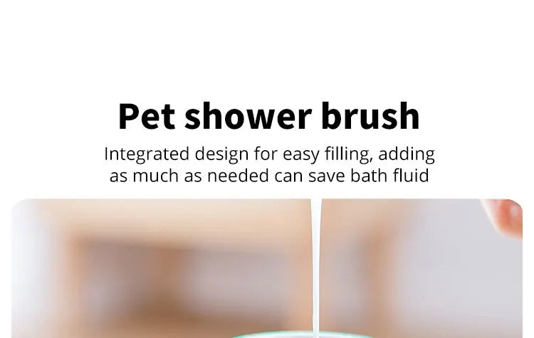 Pet Bathing Brush Soft Silicone Massager Shower Gel