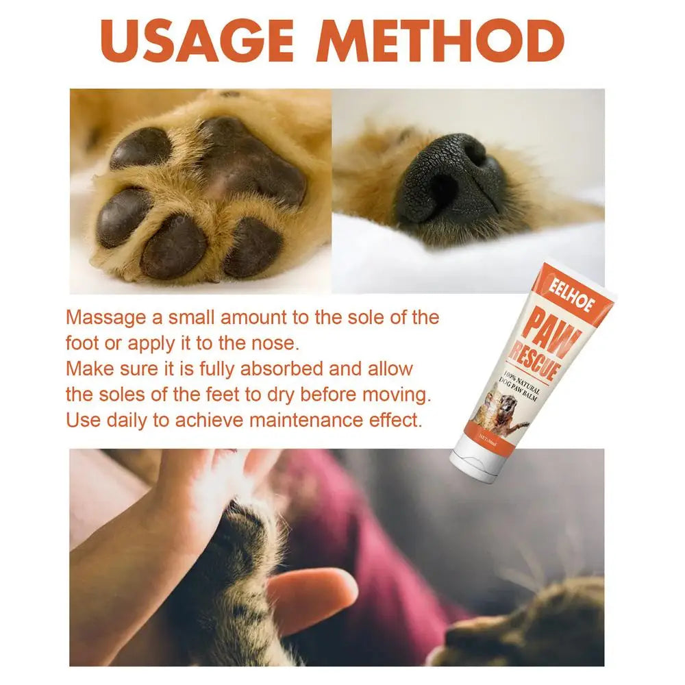 Pet Paw Care Cream Natural Healthy Pet Foot Protection