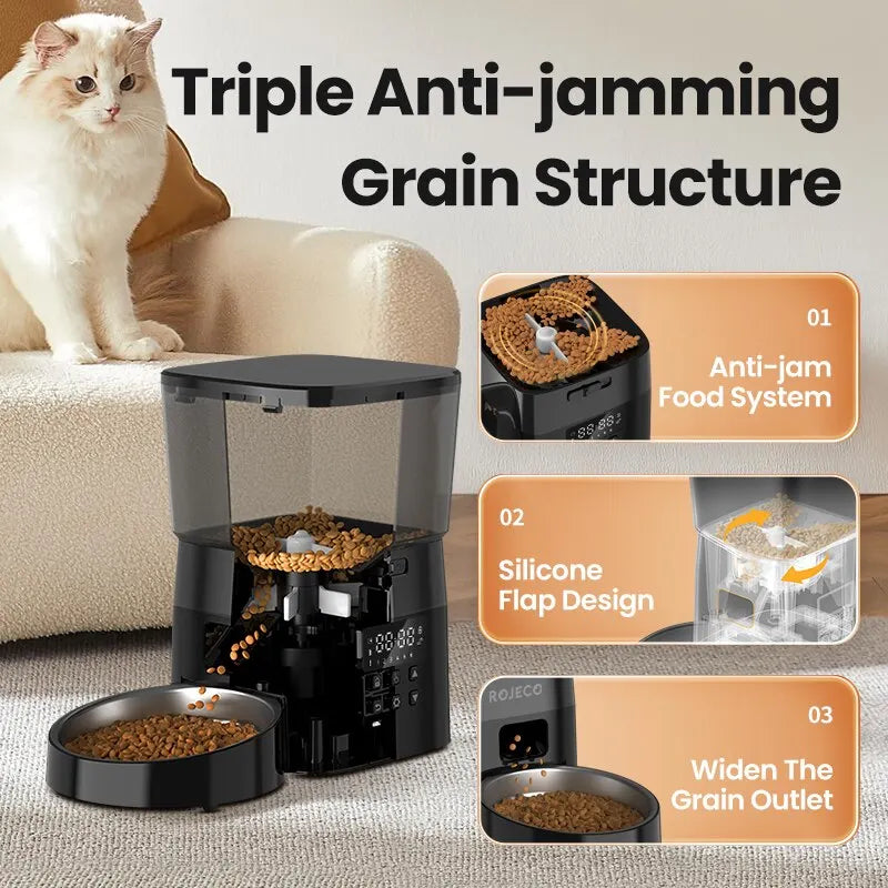 Smart Control Pet Feeder For Cats Dog Dry Food